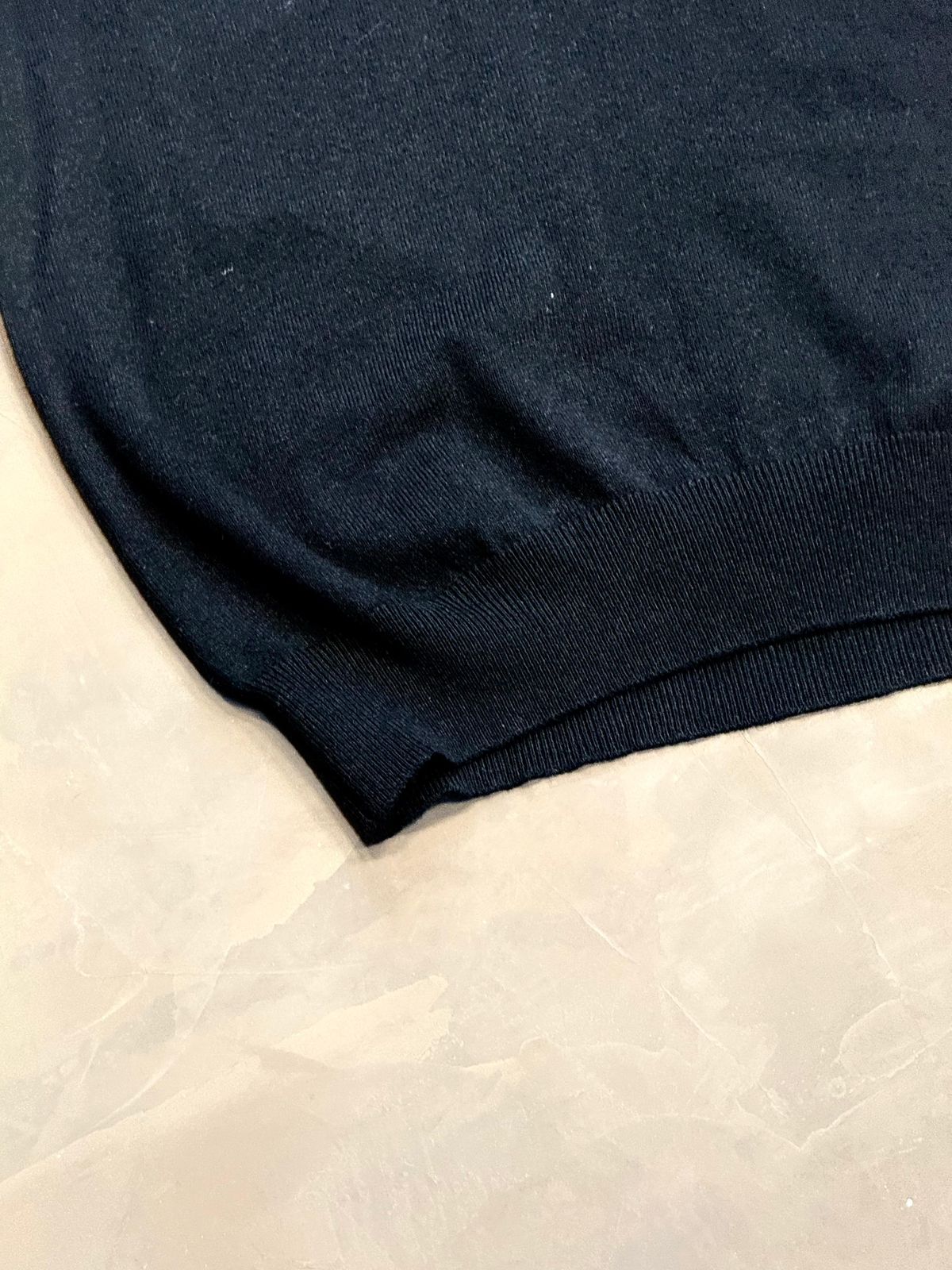 POLO TRICOT COSTURA ITALIANA - PRETA