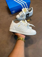 TÊNIS ADDS CAMPUS GOLD - BRANCO E DOURADO