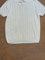 CAMISETA POLO CANELADA - CINZA